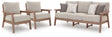 Grover Driftwood Beach outdoor sofa with close-up on cushions