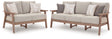 Grover Driftwood Beach Outdoor Sofa close-up angle