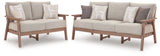 Grover Driftwood Beach Outdoor Sofa close-up angle