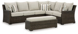 Brook Ranch outdoor sofa sectional front view
