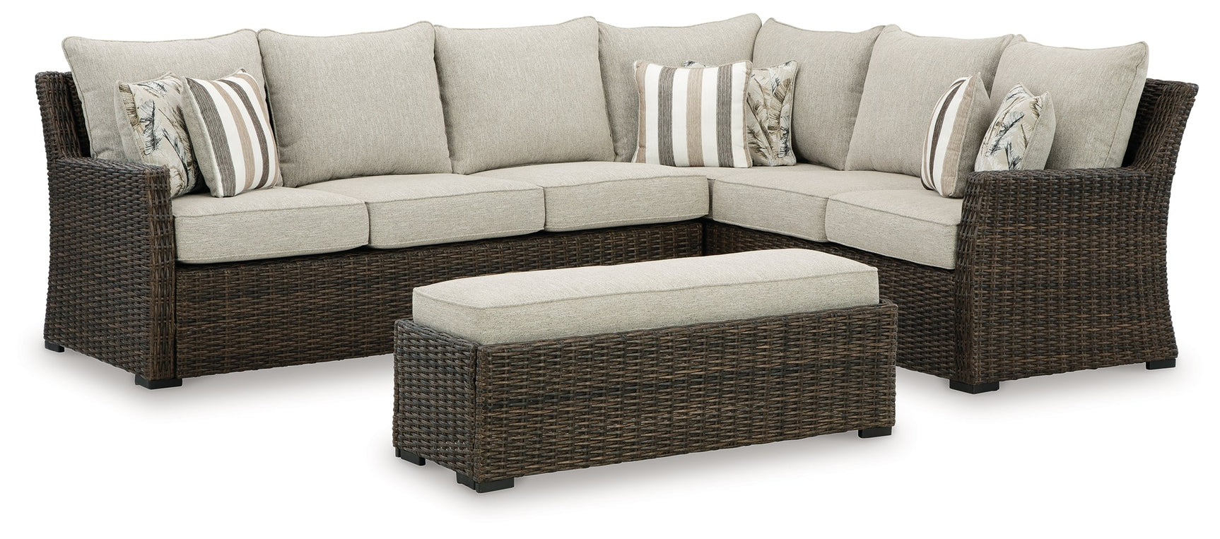 Brook Ranch outdoor sofa sectional front view