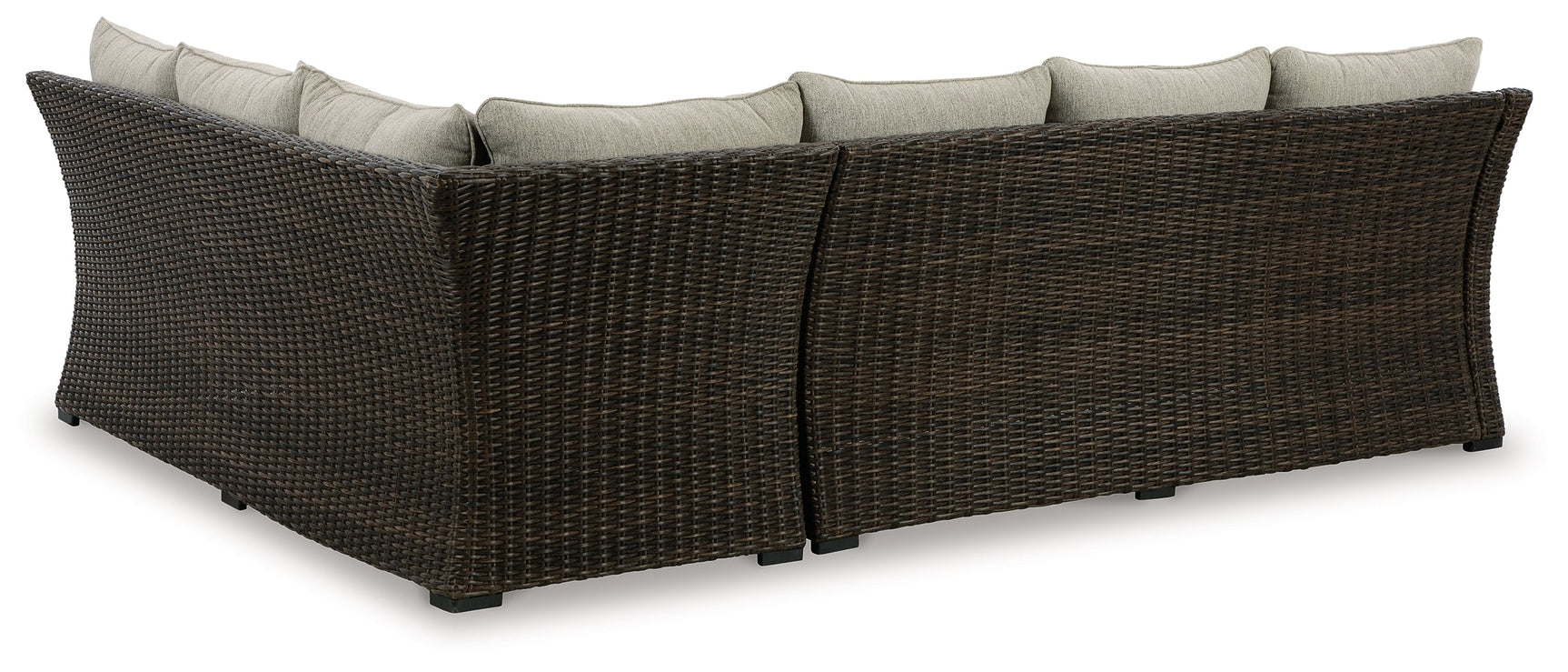 Brook Ranch outdoor sofa sectional back view