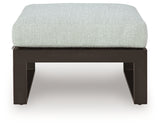 Corner sectional piece with black aluminum frame