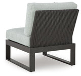 Beachloft Black/Gray 5-Piece Outdoor Sectional with Ottoman - image 9
