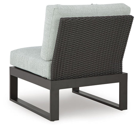 Beachloft Black/Gray 5-Piece Outdoor Sectional with Ottoman - image 9