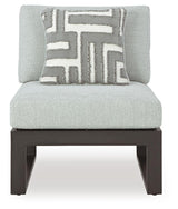 Beachloft Black/Gray 5-Piece Outdoor Sectional with Ottoman - image 6