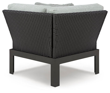 Beachloft Black/Gray 5-Piece Outdoor Sectional with Ottoman - image 11