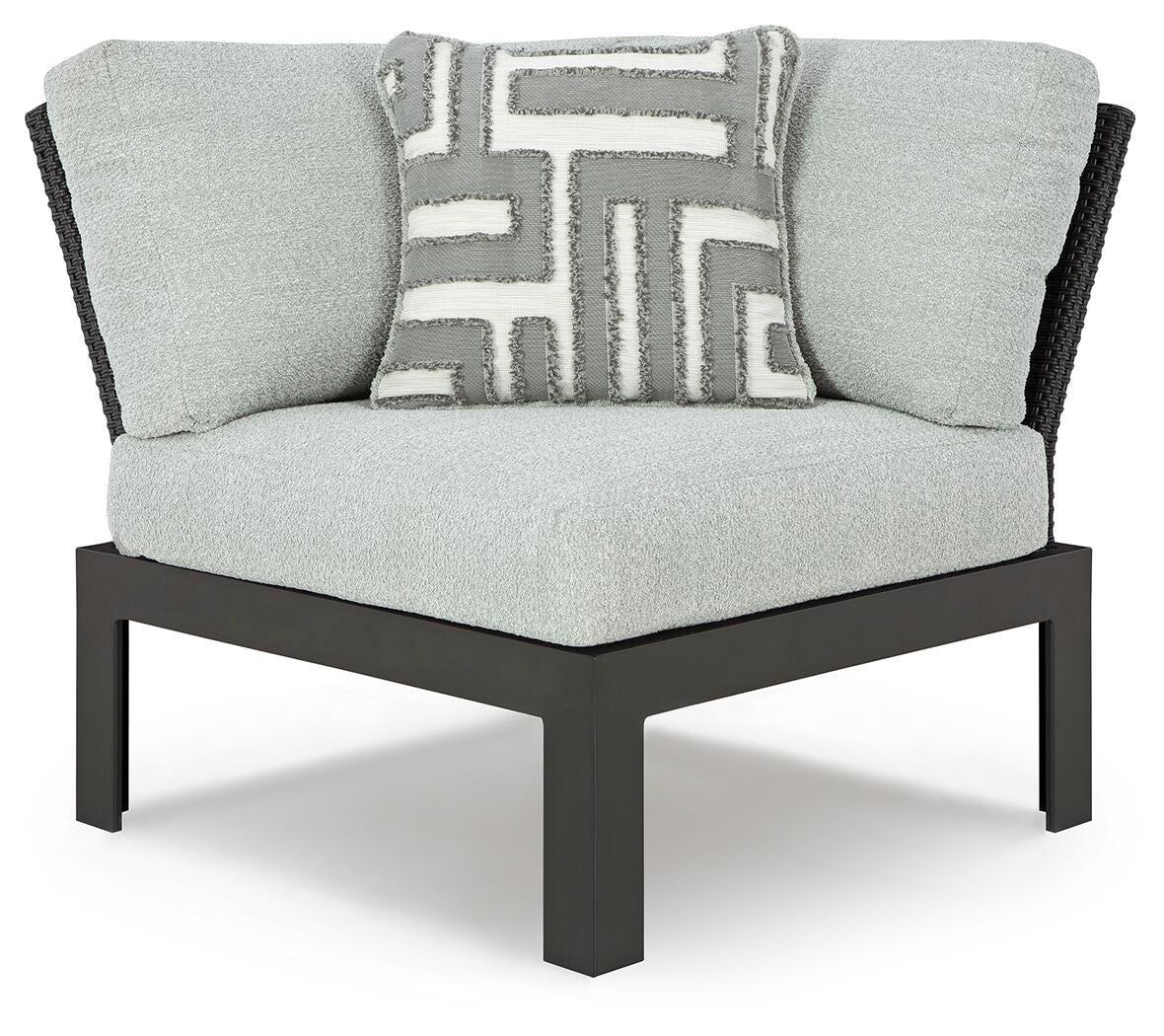 Beachloft Black/Gray 5-Piece Outdoor Sectional with Ottoman - image 10