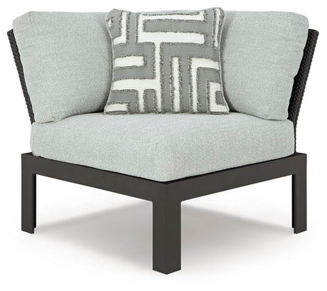 Beachloft Black/Gray 5-Piece Outdoor Sectional with Ottoman - image 10