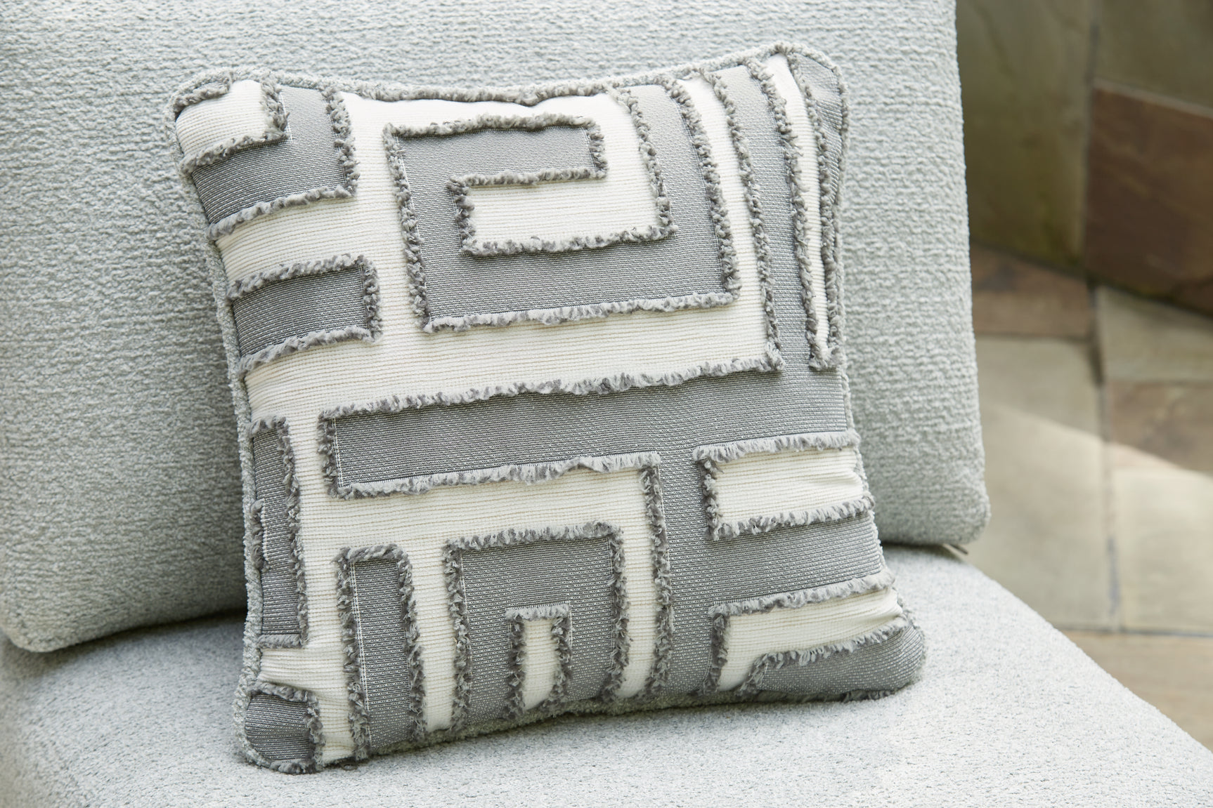 Beachloft throw pillow front fabric swatch