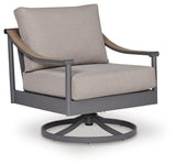 Ocean Beach Outdoor Swivel Lounge showing side angle