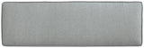 Elite Park gray outdoor bench with cushion seating