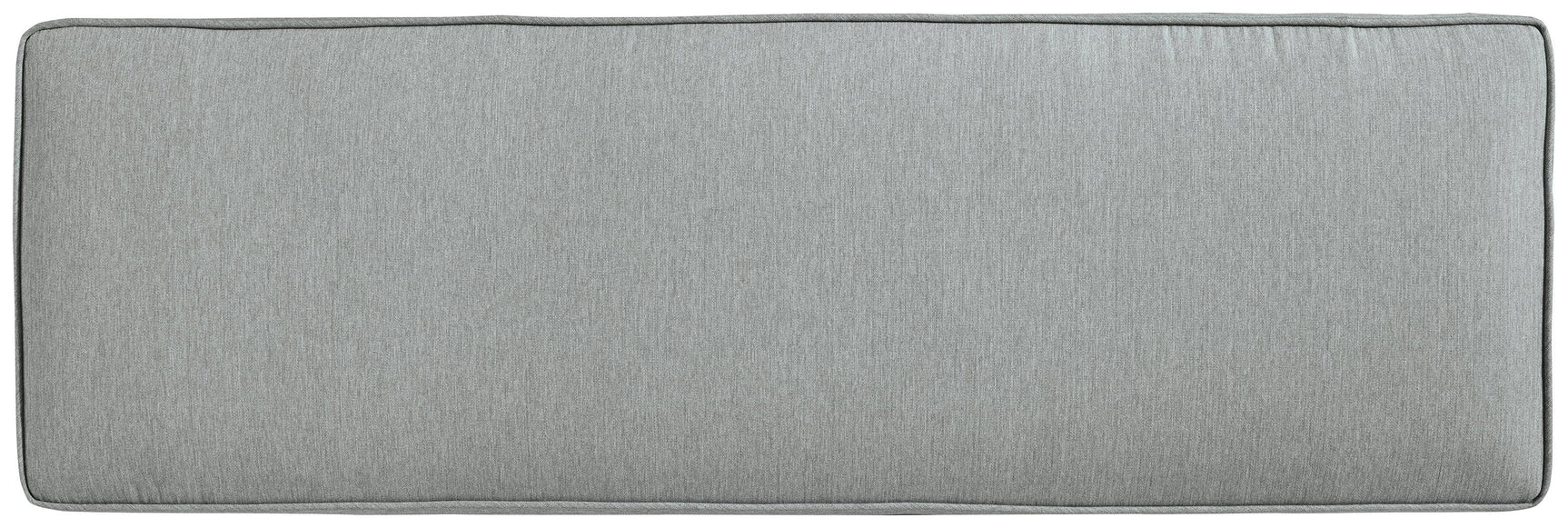 Elite Park gray outdoor bench with cushion seating