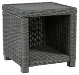 Elite Park Outdoor End Table head-on view