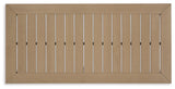 Top view of slatted tabletop on Hallow Creek Outdoor Coffee Table