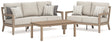 Hallow Driftwood Creek loveseat with swivel seats, side view