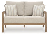 Hallow Driftwood Creek coffee table with Weatherwood finish, top view