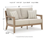 Hallow Driftwood Creek Outdoor Sofa and Loveseat set front view