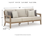 Hallow Driftwood Creek Outdoor Sofa and Loveseat set front view