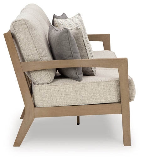 Hallow Creek Driftwood Outdoor Sofa back view