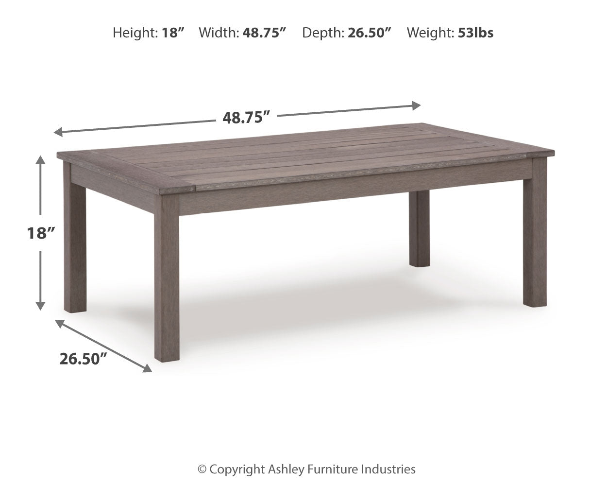 Hillside Gray/Brown Barn outdoor sofa and loveseat with coffee table set