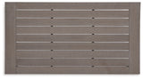 Top view of Hillside Gray/Brown Barn outdoor coffee table