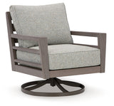 Hillside outdoor sofa set with 2 chairs and coffee table in gray-brown Weatherwood