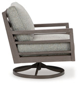 Side view of outdoor loveseat