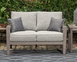 Hillside Gray/Brown Barn Outdoor Sofa and Loveseat