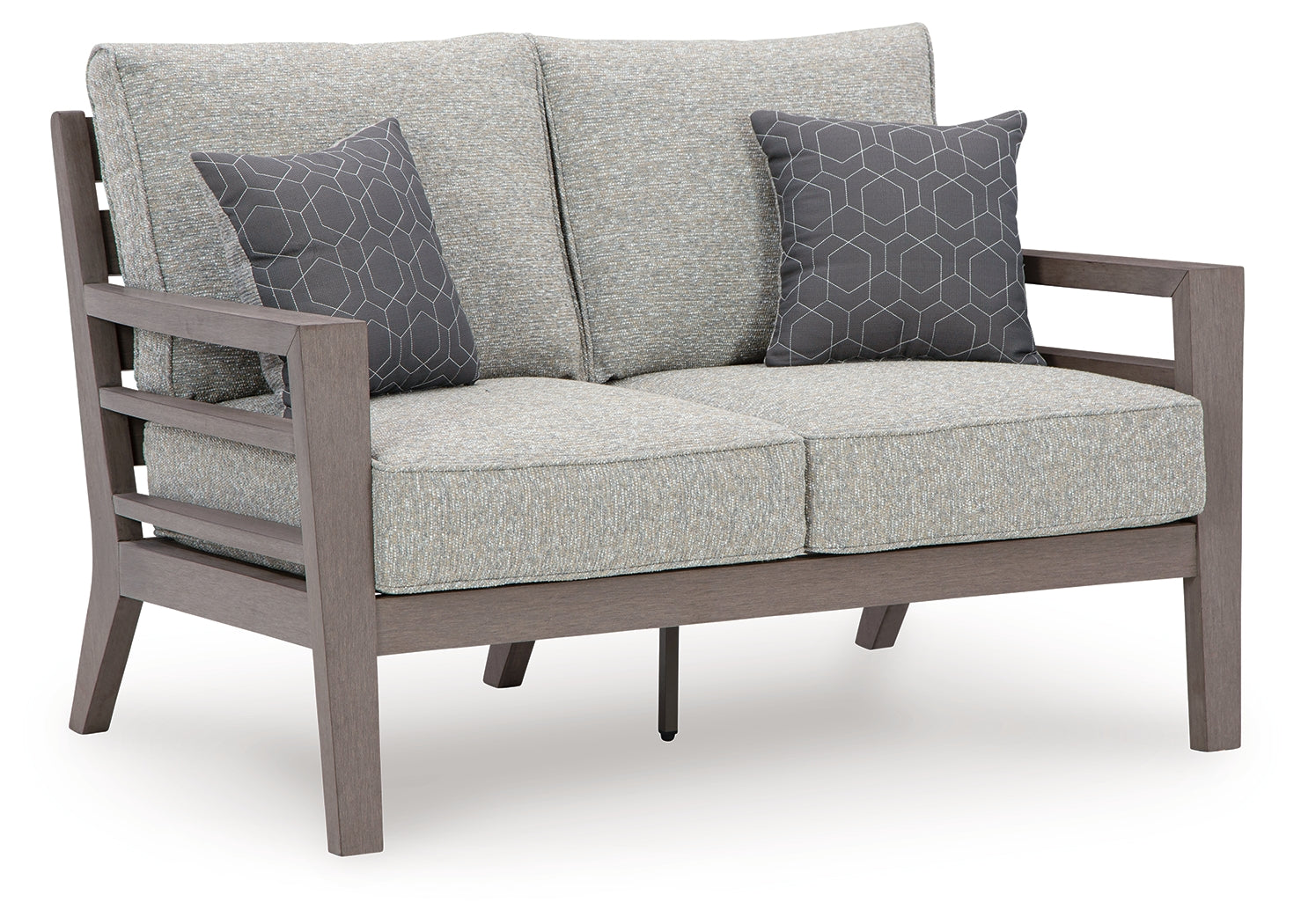 Hillside Gray/Brown Barn Outdoor Sofa and Loveseat