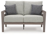 Side view of Hillside Barn Outdoor Loveseat