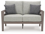 Hillside Gray/Brown Barn Outdoor Sofa and Loveseat