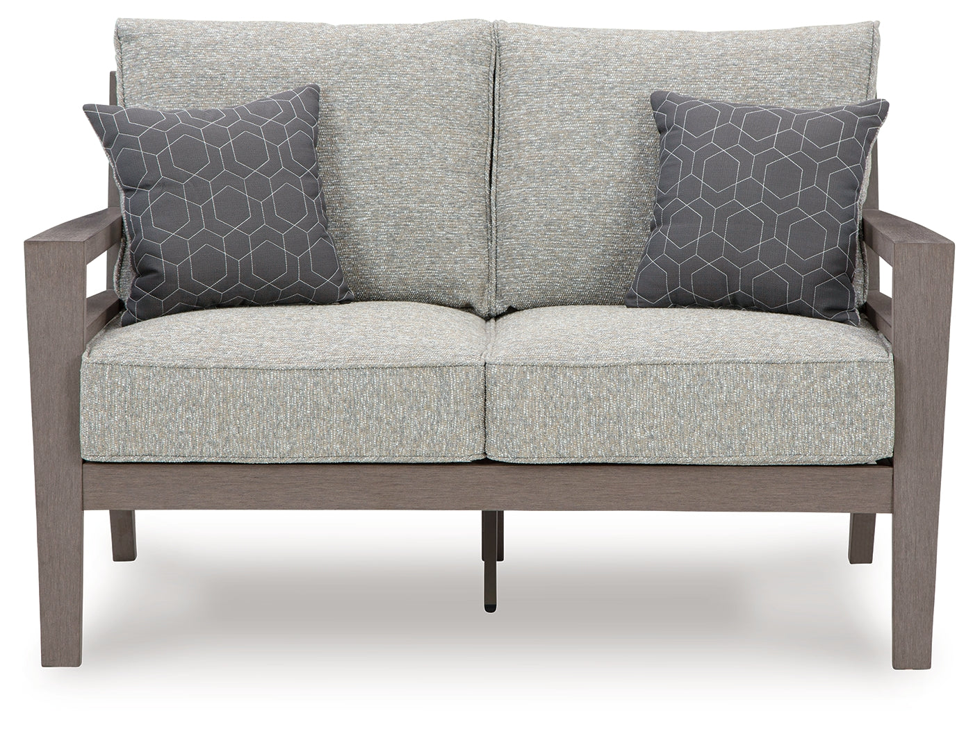 Hillside Gray/Brown Barn Outdoor Sofa and Loveseat