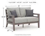 Hillside Gray/Brown Barn Outdoor Sofa and Loveseat