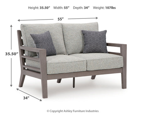 Dimensions diagram for outdoor chair