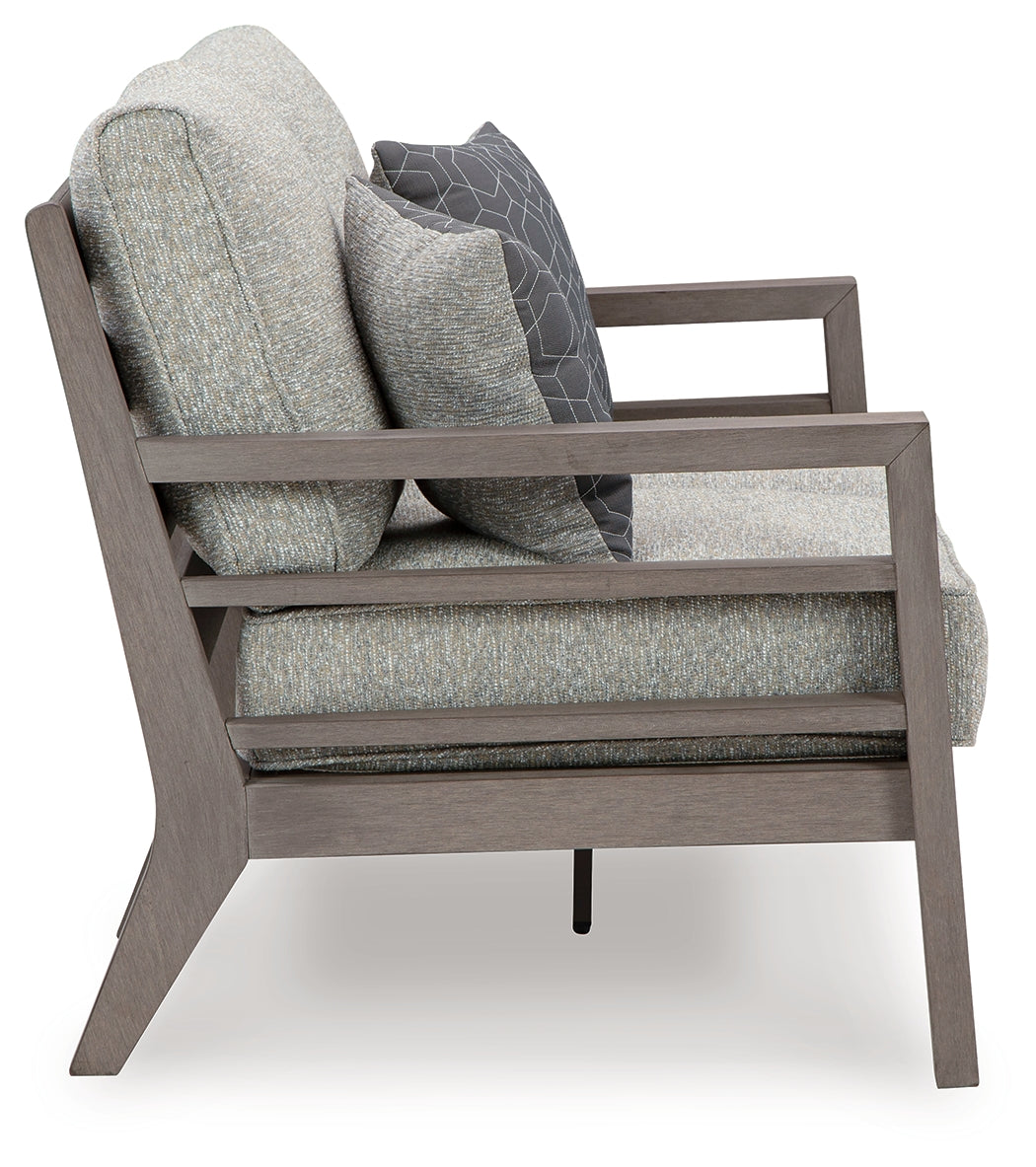 Hillside Gray/Brown Barn Outdoor Sofa and Loveseat