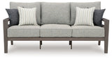 Hillside Barn outdoor sofa head-on view
