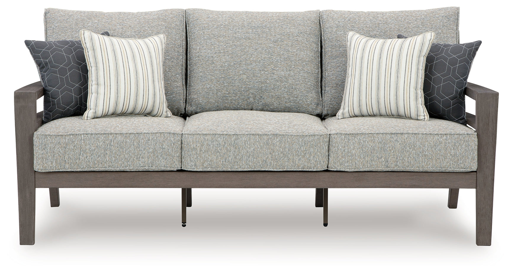 Hillside Gray/Brown Barn Outdoor Sofa and Loveseat