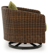 Top view of Horizon outdoor sofa cushions and frame