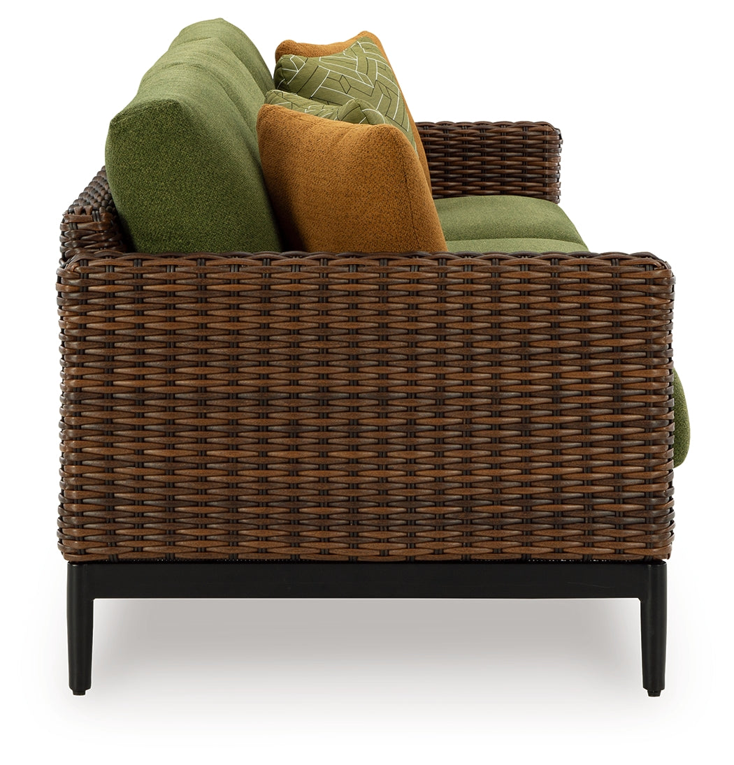 Side view highlighting arm height and seat depth