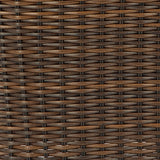 Finish sample of brown resin wicker frame