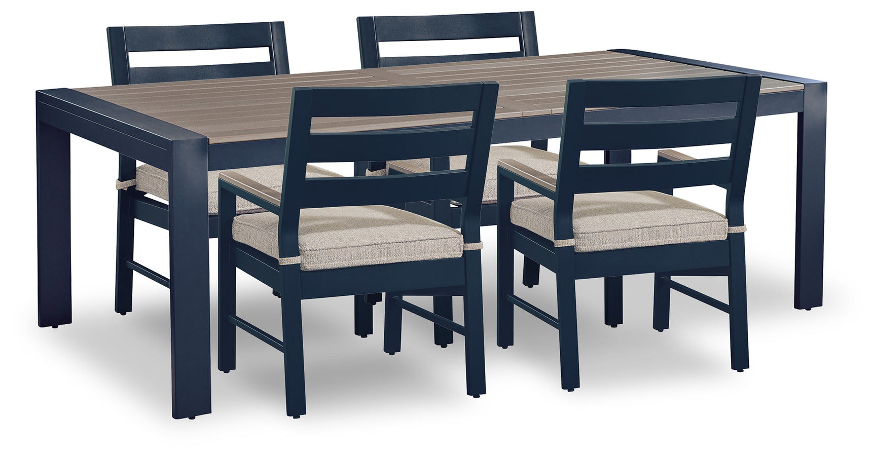 Outdoor dining chair side view