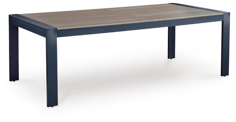 Set arranged on patio with table and chairs