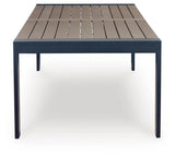 Top view of the outdoor dining table surface