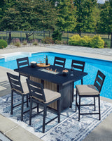 Vertical view of Fire Pit Table ambiance