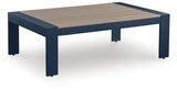 East Beach Outdoor Coffee Table angled side view