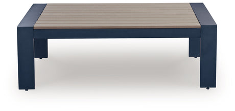 East Beach Outdoor Coffee Table front view showing table surface