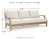 Dimensional drawing of lounge chair