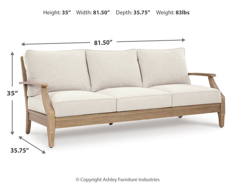 Dimensional drawing of lounge chair