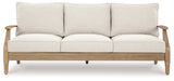 Head-on view of coffee table